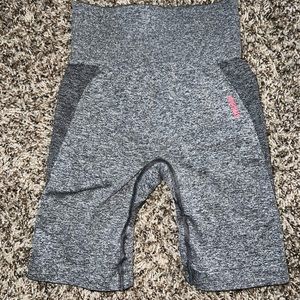 Gymshark Flex Cycling Shorts - Charcoal Marl/ Pink